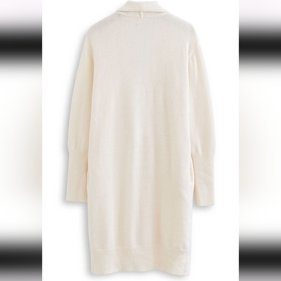 Miss Sparkling - Waterfall Open Cardigan in Ivory - Picture 4 of 10